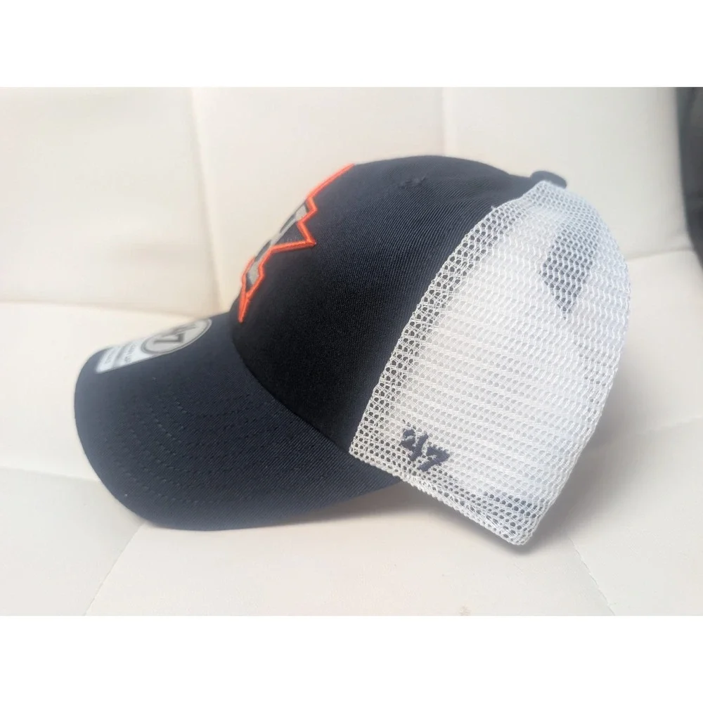 '47 Houston Astros Women's Clean Up Trucker Hat Navy White Mesh Adjustable